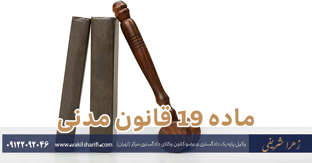 ماده ۱۹ قانون مدنی - تحلیل ماده